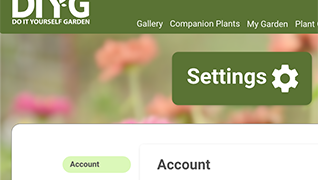 DIYG Settings page